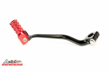 Dźwignia zmiany biegów honda cr 250 '94-'01 aluminiowa kolor czarny, końcówka czerwona