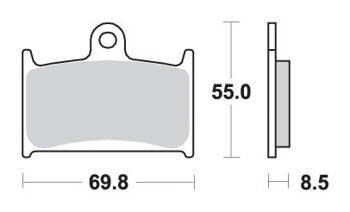 Hamulcowe kh145 / kh236 street excel sinter kolor złoty