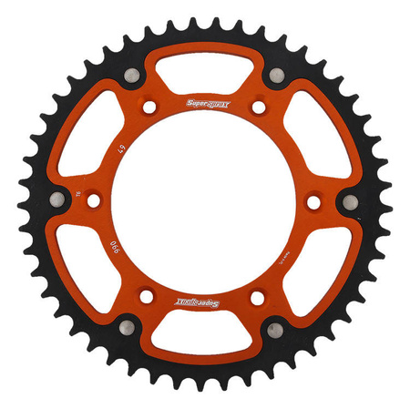 Zębatka tylna 899 49 stealth (stalowo-aluminiowa) ktm sx/exc/excf/sxf, husqvarna te/tc/fe/tc '16- (jtr897.49) kolor pomarańczowy