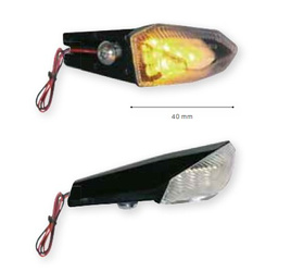 Far kierunkowskazy led przykręcane do tablicy rejestracyjnej (komplet - 2 sztuki) kolor czarny