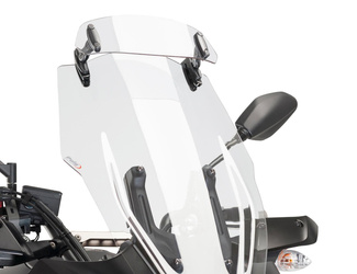Regulowany Deflektor Puig Do Szyb I Owiewek Touring 27,7x10 Cm (Clip-On) Przezroczysta