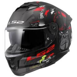 Kask integralny LS2 FF808 Stream II Angry Monkey Black Red