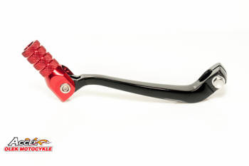 Dźwignia zmiany biegów honda crf 450r '02-'08 aluminiowa kolor czarny, końcówka czerwona
