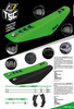 Pokrowiec/poszycie na siedzenie kawasaki kxf 250 '13-'20, kxf 450 '12-'18 tsc kolor zielony