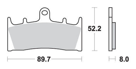 Klocki hamulcowe kh188 racing dual carbon kolor czarny