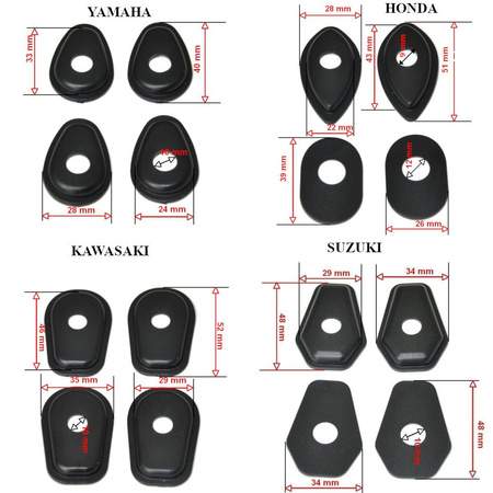 KIERUNKOWSKAZY LED MOTOCYKLOWY HOMOLOGACJA E8 PARA