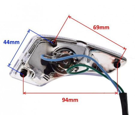 Kierunkowskazy lewy + prawy przód 125 GY6 4T