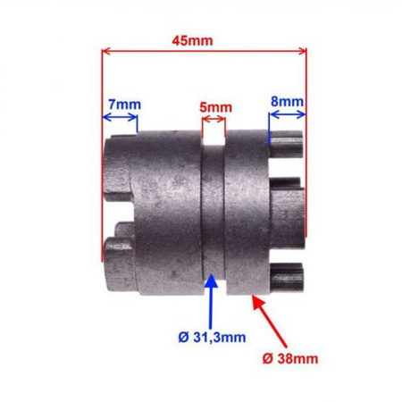 Tuleja zmiany biegów do ATV Bashan 250 BS AC 4T