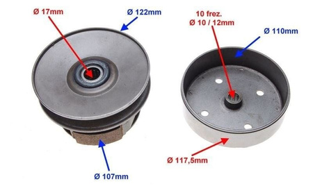 Sprzęgło do skutera Suzuki Ag50