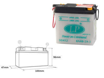 Landport akumulator 6n4b-2a3 6v 4ah 100x47x96 obsługowy - bez elektrolitu - wycofany z oferty