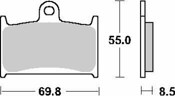 Klocki hamulcowe kh145 / kh236 track&sport sinter kolor złoty (zamienia mieszankę rs)