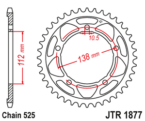 Zebatka Napędzana Jt Jtr1877.45