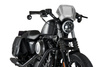 Szyba Owiewka Puig Retroplate Do Harley-Davidson Sportster 883 / 1200 (Aluminiowa) Srebrna