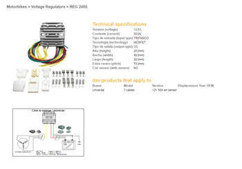 Dze regulator napięcia uniwersalny mosfet (50a) 7 kabli (3x żółte, 2x czerwone, 2x zielone)