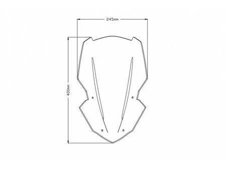 Szyba Turystyczna Nowej Generacji Puig Kawasaki Z900 17-19 Czarna