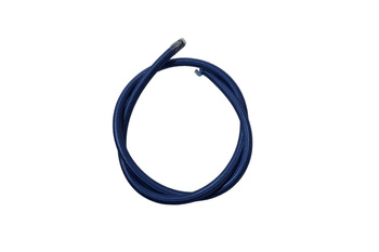 Przewód gumowy w nylonowym oplocie 5x10 mm niebieski 1mb