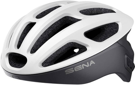 Kask rowerowy r1 road z wbudowanym interkomem bluetooth 4.1 do 900m rozmiar m ( 55-58 cm ) kolor biały (el)
