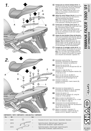 Stelaż kufra tylnego Shad do Yamaha Fazer 1000