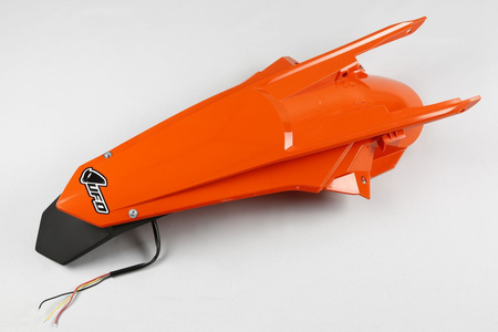 Błotnik tył ktm exc 125/150/250/300, exc-f 250/350/450/500 '17-19, kolor pomarańczowy ( enduro z lampką led )