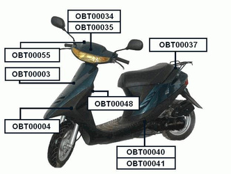 Osłona przednia honda dio af27/28 obt000003