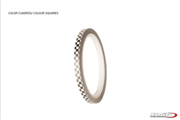 Uniwersalny Pasek Fluorescencyjny/Odblask Do Felg Bez Aplikatora Szachownica