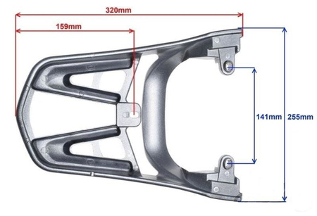 Bagażnik tylny do motocykla Junak 901