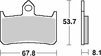 Klocki hamulcowe kh187 racing dual carbon kolor