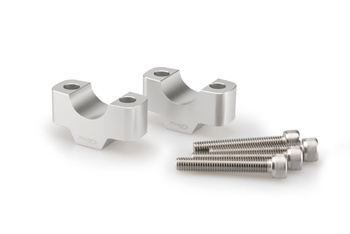 Uniwersalne Piony Nośne Kierownicy Puig Wys. 20mm Śr. 25mm Srebrne