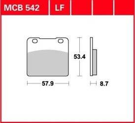 KLOCKI HAMULCOWE DO MOTOCYKLI SUZUKI MCB542