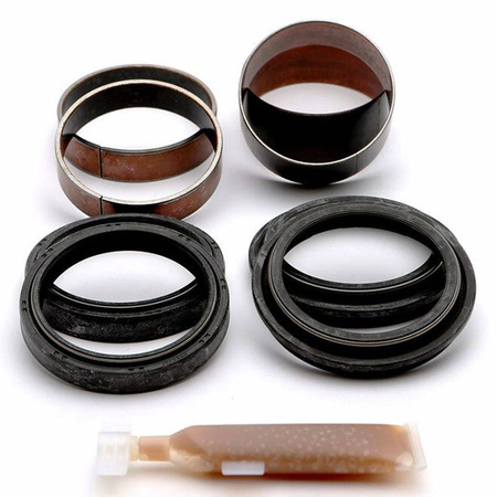 Zestaw naprawczy amortyzatora przedniego kx 450f '13-'15 (psf1) (uszczelniacze pyłowe 2szt, olejowe 2szt, panewki 4szt, smar) (service kit)