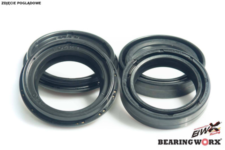 Komplet uszczelniaczy olejowych i pyłowych honda cr80/85 '96-'07, cbr250/300r '11-'15, kawasaki er-5 '97-'06 (37x50x11) (56-123)