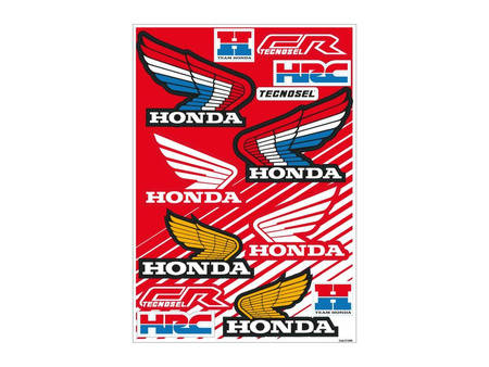 Komplet naklejek (oklein) reklamowych, logo honda vintage