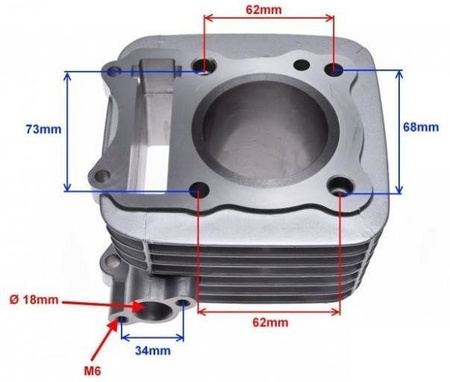 Cylinder kompletny do motocykla Suzuki Gn125 Euro2
