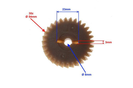 Koło napędu pompy cieczy AM6