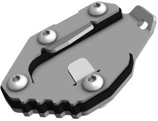 POSZERZENIE STOPKI BOCZNEJ BMW R 1300 GS, R 1300 GS TRIPLE BLACK, R 1300 GS TROPHY '23-'24 KOLOR SREBRNY/CZARNY