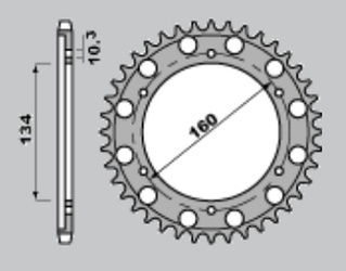 Zębatka tylna 4399 40 (a4152060400)