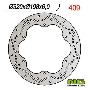 Tarcza hamulcowa przód yamaha xj 600 92-97, xvz 1300 96-07 tył (320x198mm) (320x198x6)