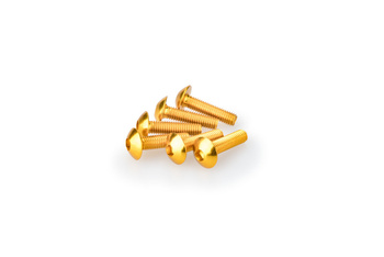 Śruby z anodyzowanego aluminium blister 6 śrub imbusowych m5x15mm żółte