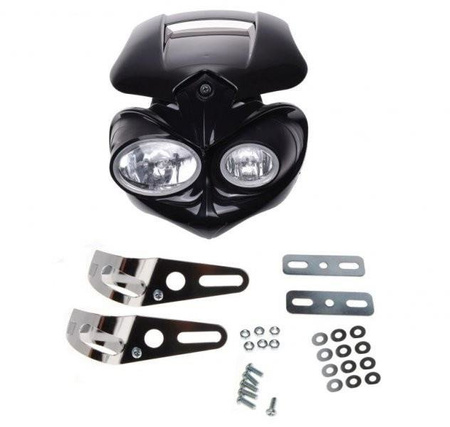 Owiewka z Reflektorami Soczewkowymi Ec czarna