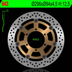 Tarcza hamulcowa przód honda cbr 600f '01-'10, cb 900f 02-07 vtx 1800c '01-08 (296x94x4,5) (6x6,5mm)