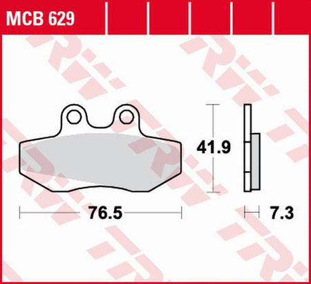 Klocki hamulcowe kh256 organic aprilia rx 50 '91-'94, red rose 125 '90-'95, beta rr 50 '99-'06, rieju mrx/smx 50/125 '02-'10, sherco 50 endu