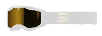 Szyba/szybka do gogli Iridium złote lustro anti-scratch anti-fog pasuje do Assault 2.0 / Iris 2.0