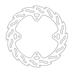 Tarcza hamulcowa tył flame 240mm honda crf 250/450 '04-