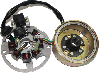 Stojan alternatora power force z kołem magnesowym silnik 2t (duży stożek) alt000254