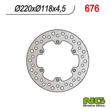 Tarcza hamulcowa tył suzuki rm 125/250 (88-98), drz 400 (220x118x4,5)