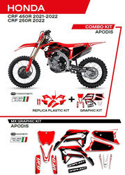 Komplet plastików plukomplet naklejek (oklein) honda crf 250r '22