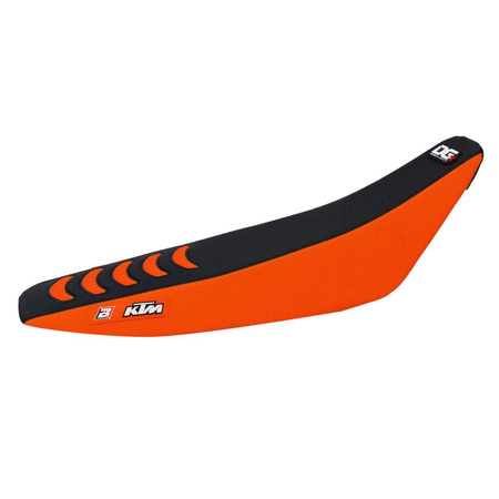 Pokrowiec/poszycie na siedzenie ktm sx-sxf '07-'10, exc '08-'11 double grip 3, kolor czarny/pomarańczowy