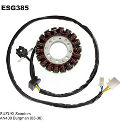Uzwojenie alternatora (stator) suzuki an 400 burgman (03-06) ( z impulsatorem)
