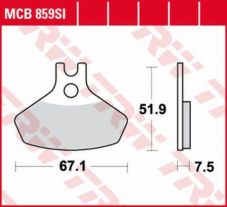 Klocki hamulcowe kh468 sinter offroad can-am ds. 450 08-15, przód (promocja)