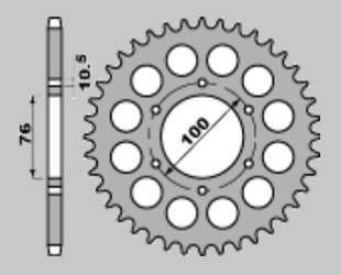 Zębatka tylna 816 50 suzuki gsx 1100f '88-'96, gsx-r 1100 '89-'00, suzuki gs 550 '79-'88, gsx 750 '83-'03, fr 900rr '94-'00